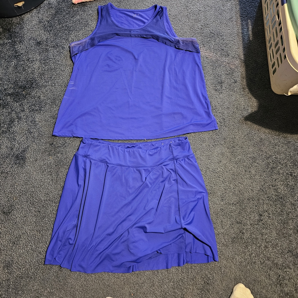 Lane Bryant Blue Skirt Set